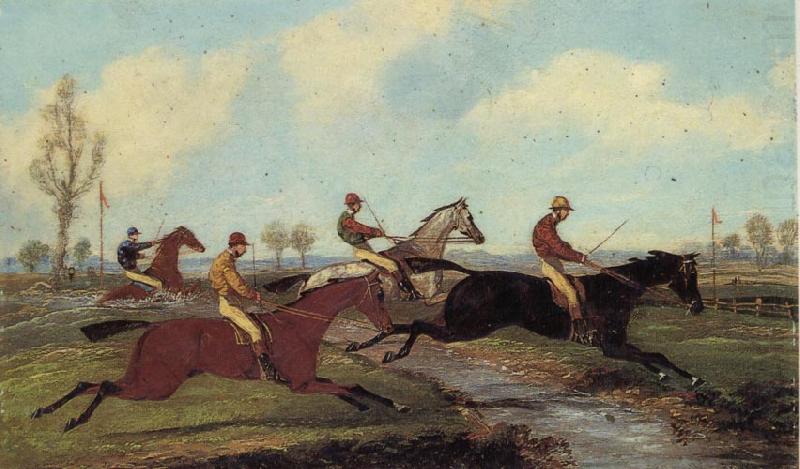 Over the Water,Past a Marker over the Ditch, Henry Alken Jnr